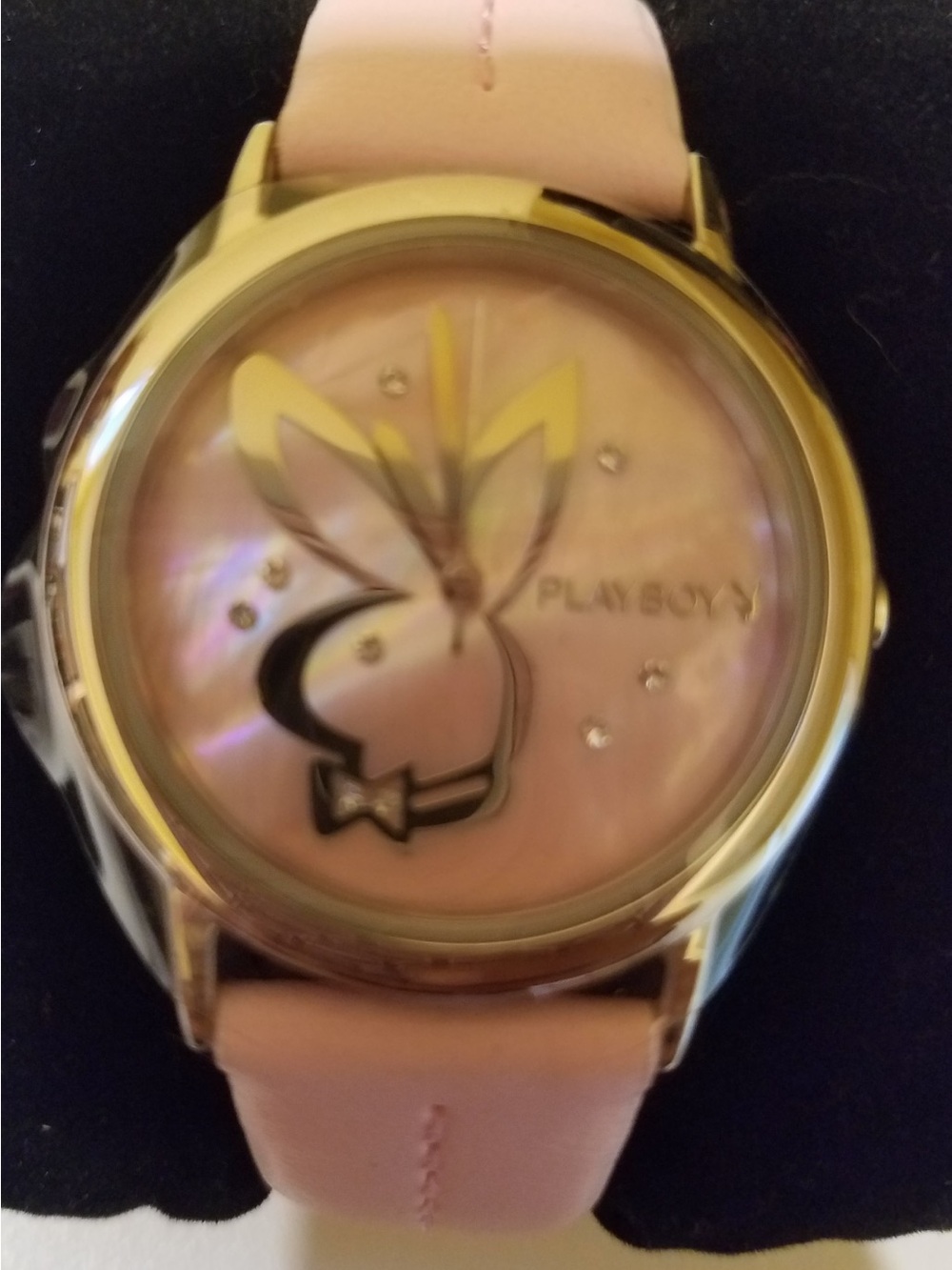 PLAYBOY Pink Dial Watch with Gold-Tone Case - Picture 1 of 1